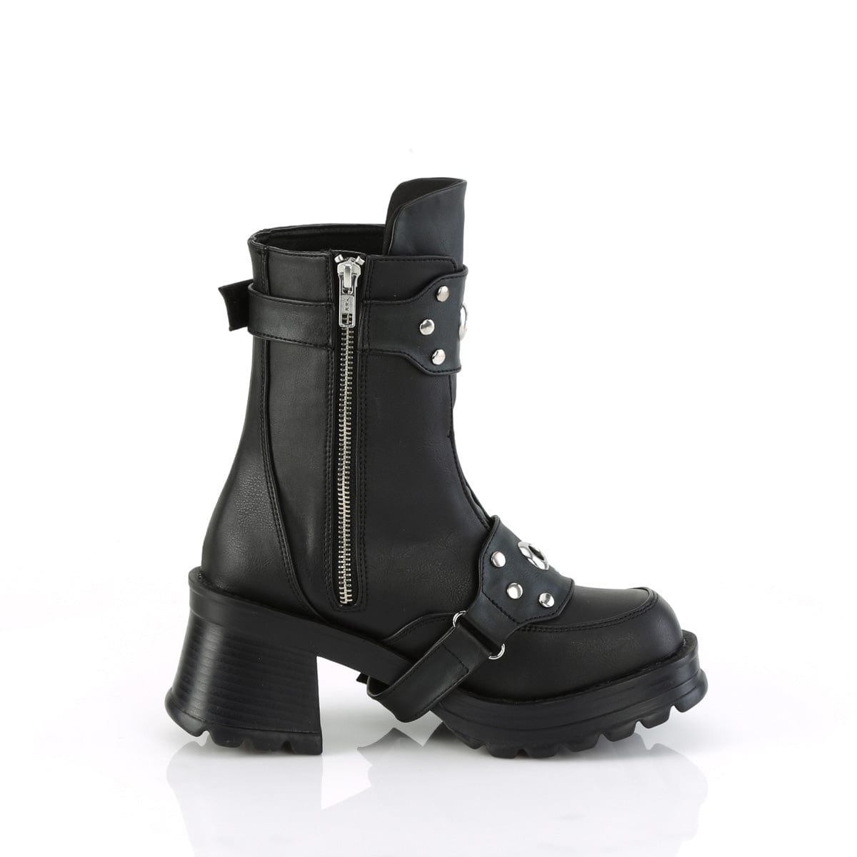 BRATTY-56 Black Vegan Leather Demonia US Size (Women's): 6