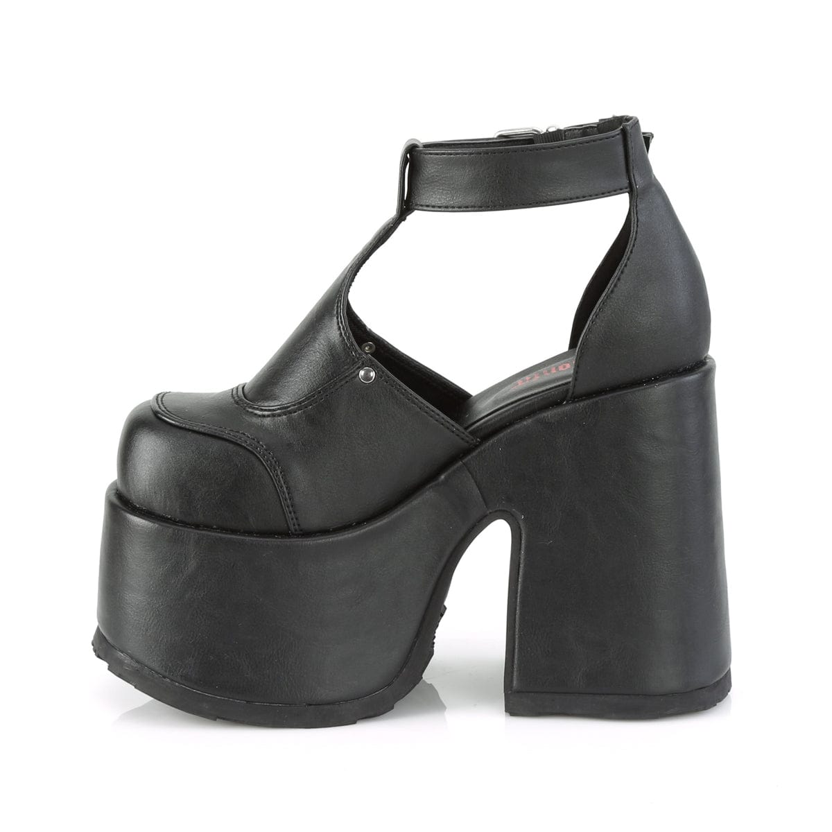 CAMEL-103 Black Vegan Leather Sandal Demonia US Size (Women's): 6