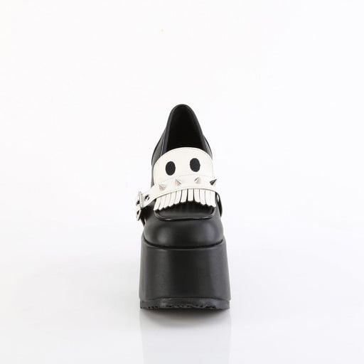 CAMEL-58 Black Vegan Leather Demonia US Size (Women's): 6