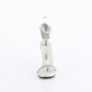 CHIC-40 Silver Shimmery Fabric-Rhinestones/Silver Fabulicious US Size (Women's): 5