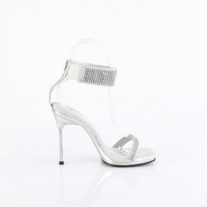 CHIC-40 Silver Shimmery Fabric Rhinestones/Silver