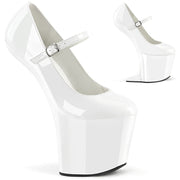 CRAZE-880 White Patent/White Pleaser US Size (Women's): 6