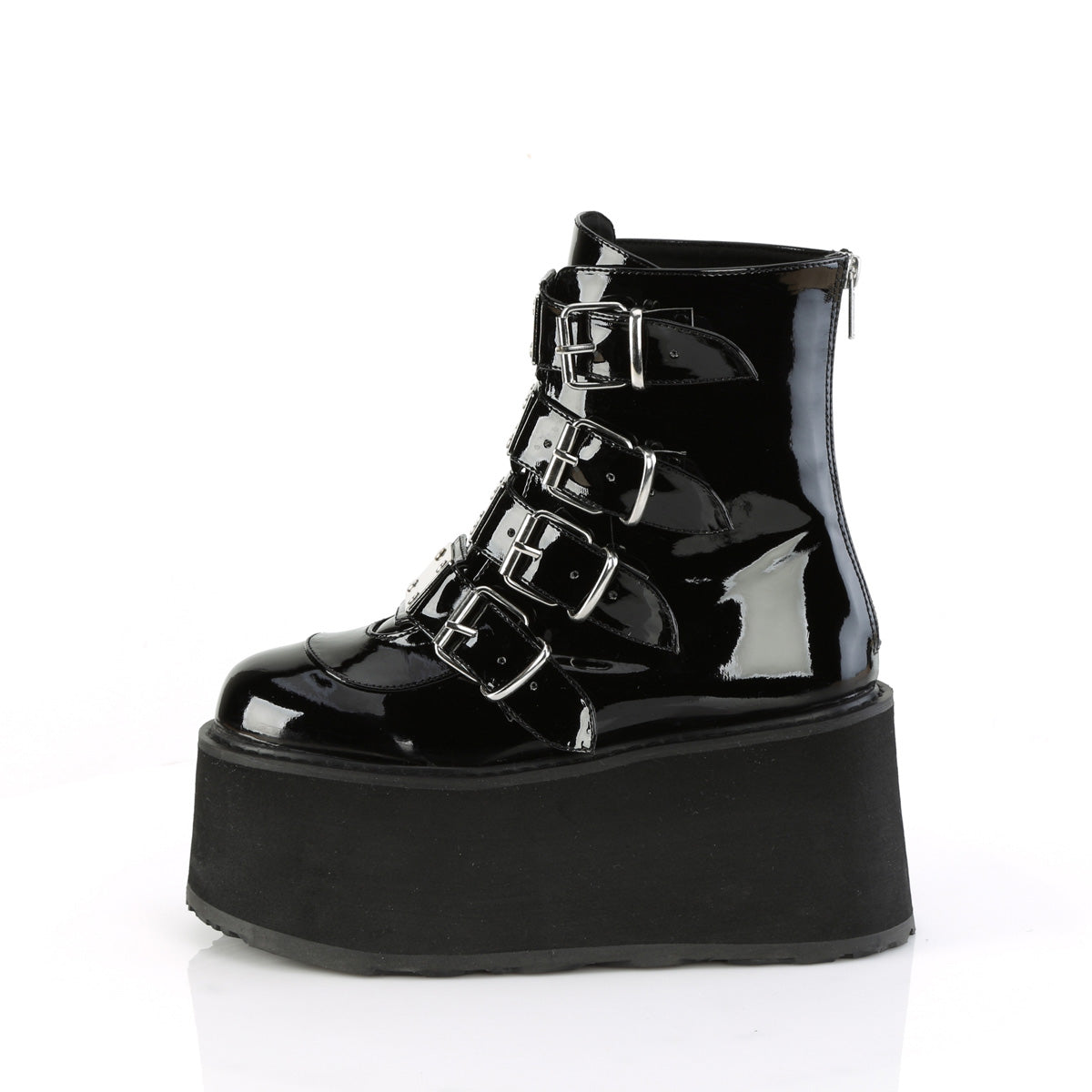 DAMNED-105 Black Ankle Boots