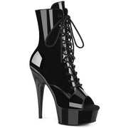 DELIGHT-1021 Black Patent/Black Pleaser US Size (Women's): 5