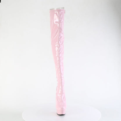 DELIGHT-3063 Baby Pink Stretch Patent /Baby Pink