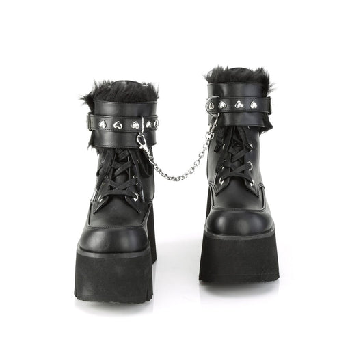 Demonia ASHES-57 Ankle Boot (Black Vegan Leather)