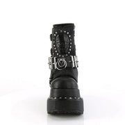 Demonia BEAR-150 Ankle Boot (Black Vegan Leather)