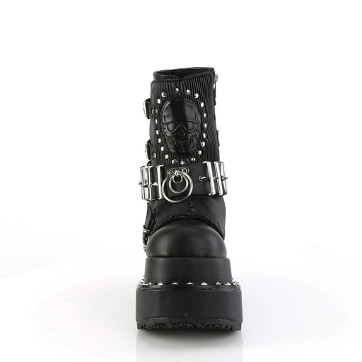 Demonia BEAR-150 Ankle Boot (Black Vegan Leather)