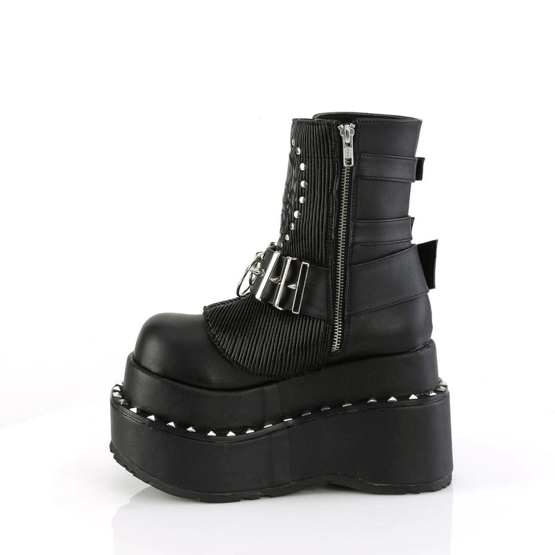 Demonia BEAR-150 Ankle Boot (Black Vegan Leather)