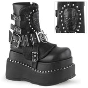 Demonia BEAR-150 Ankle Boot (Black Vegan Leather)