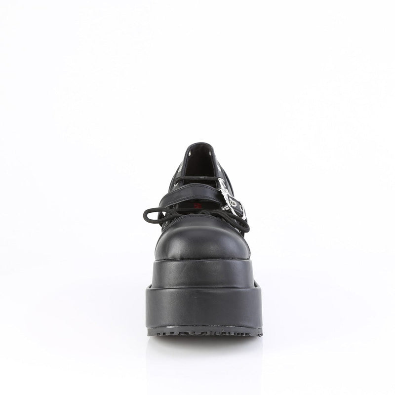 Demonia BEAR-23 Black Vegan Leather