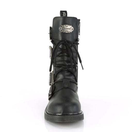 Demonia BOLT-265 Mid-Calf Boot (Black Vegan Leather)