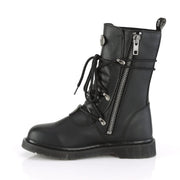 Demonia BOLT-265 Mid-Calf Boot (Black Vegan Leather)