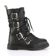 Demonia BOLT-265 Mid-Calf Boot (Black Vegan Leather)