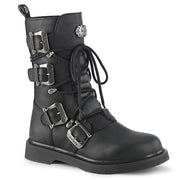 Demonia BOLT-265 Mid-Calf Boot (Black Vegan Leather)