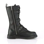 Demonia BOLT-330 Mid-Calf Boot (Black Vegan Leather)