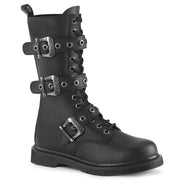 Demonia BOLT-330 Mid-Calf Boot (Black Vegan Leather)