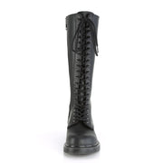 Demonia BOLT-400 Knee High Boot (Black Vegan Leather)