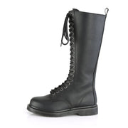 Demonia BOLT-400 Knee High Boot (Black Vegan Leather)