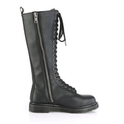 Demonia BOLT-400 Knee High Boot (Black Vegan Leather)