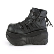 Demonia BOXER-13 Ankle Boot (Black Vegan Leather)