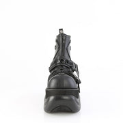 Demonia BOXER-60 Ankle Boot (Black Vegan Leather)