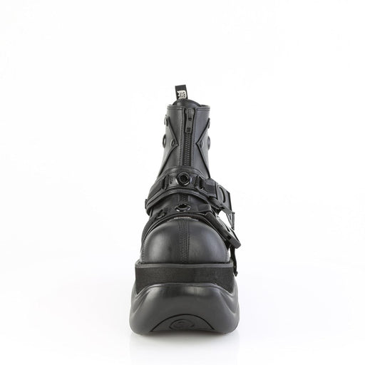 Demonia BOXER-60 Ankle Boot (Black Vegan Leather)