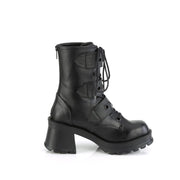 Demonia BRATTY-118 Ankle Boot (Black Vegan Leather)