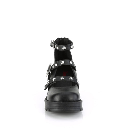 Demonia BRATTY-30 Mary Jane (Black Vegan Leather)