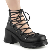 Demonia BRATTY-32 Ankle Boot (Black Vegan Leather)