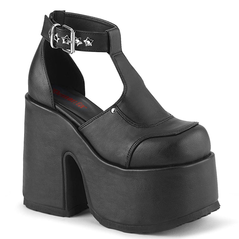 Demonia CAMEL-103 Sandal (Black Vegan Leather)