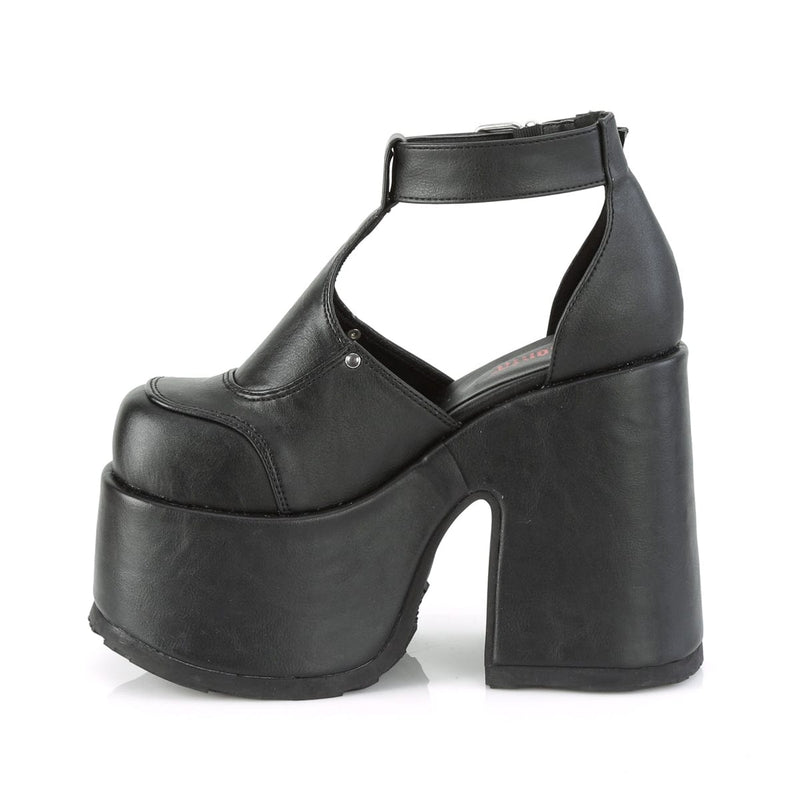 Demonia CAMEL-103 Sandal (Black Vegan Leather)