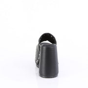Demonia CAMEL-109 Slide (Black Vegan Leather)