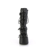 Demonia CAMEL-115 Mid-Calf Boot (Black Vegan Leather)