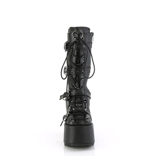 Demonia CAMEL-115 Mid-Calf Boot (Black Vegan Leather)