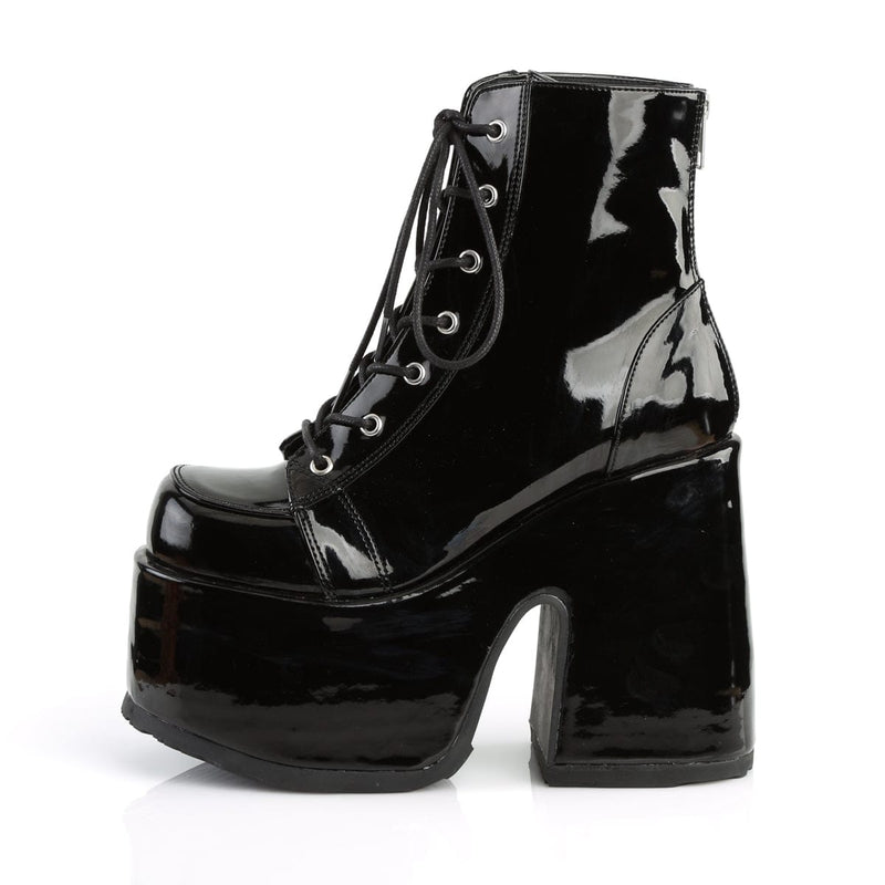 Demonia CAMEL-203 Ankle Boot (Black Patent)