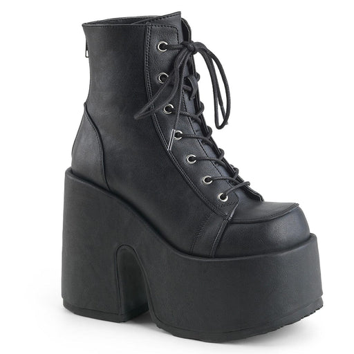 Demonia CAMEL-203 Ankle Boot (Black Vegan Leather)