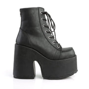 Demonia CAMEL-203 Ankle Boot (Black Vegan Leather)
