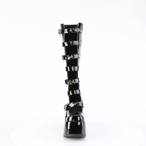 Demonia CAMEL-223 Knee High Boot (Black Patent)