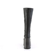 Demonia CAMEL-280 Knee High Boot (Black Vegan Leather)
