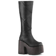 Demonia CAMEL-280 Knee High Boot (Black Vegan Leather)