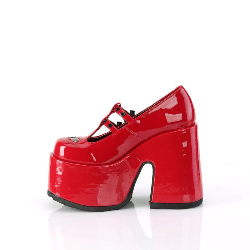 Demonia CAMEL-55 Red Patent