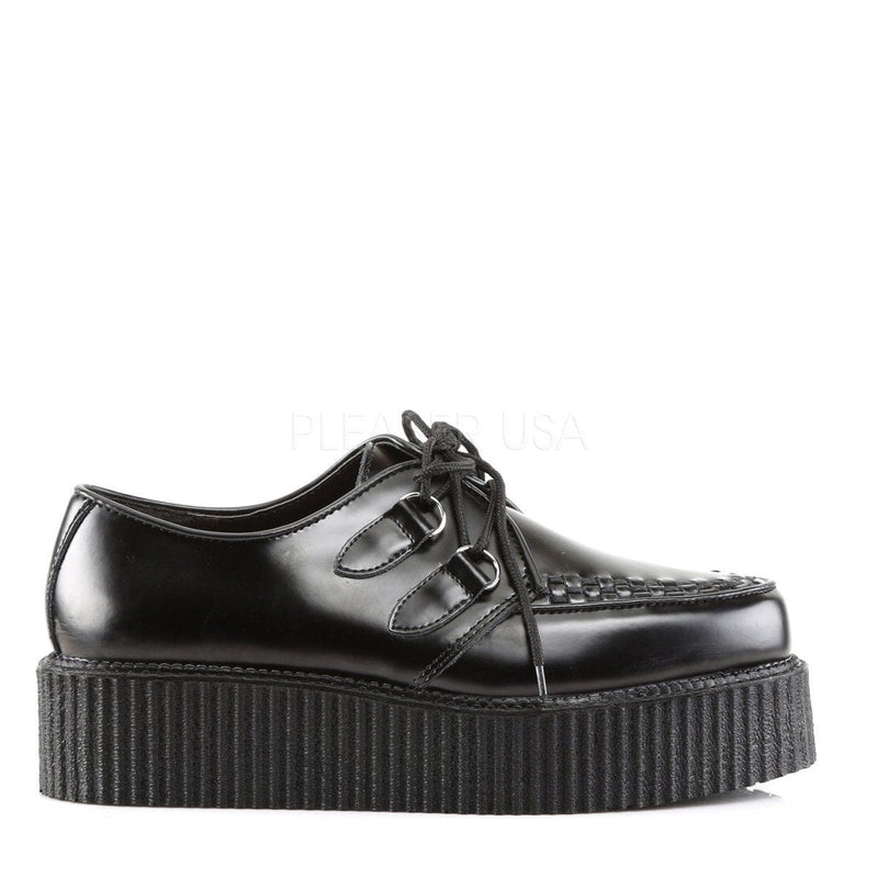 Demonia CREEPER-402 Sneaker (Black Leather)