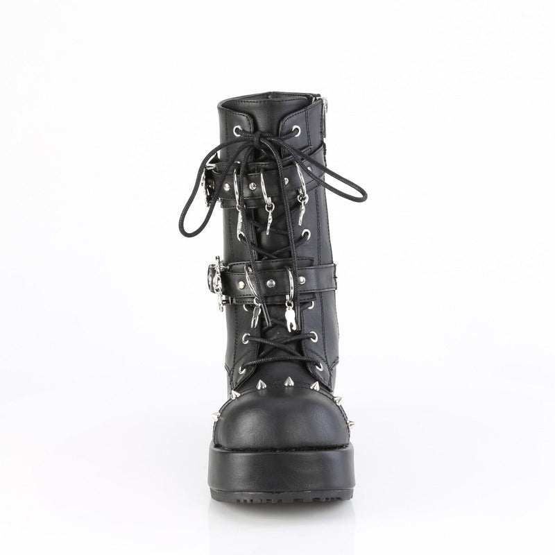 Demonia CUBBY-54 Ankle Boot (Black Vegan Leather)
