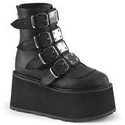 Demonia DAMNED-105 Ankle Boot (Black Vegan Leather)