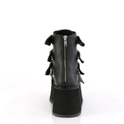 Demonia DAMNED-105 Ankle Boot (Black Vegan Leather)