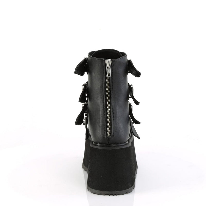 Demonia DAMNED-105 Ankle Boot (Black Vegan Leather)