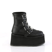 Demonia DAMNED-105 Ankle Boot (Black Vegan Leather)