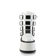 Demonia DAMNED-105 Ankle Boot (White Holo Patent)