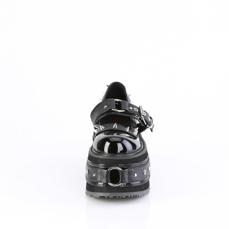 Demonia DAMNED-20 Mary Jane (Black Patent-Vegan Leather)